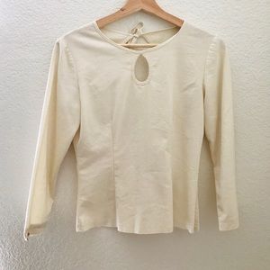 Pearl open back Blouse